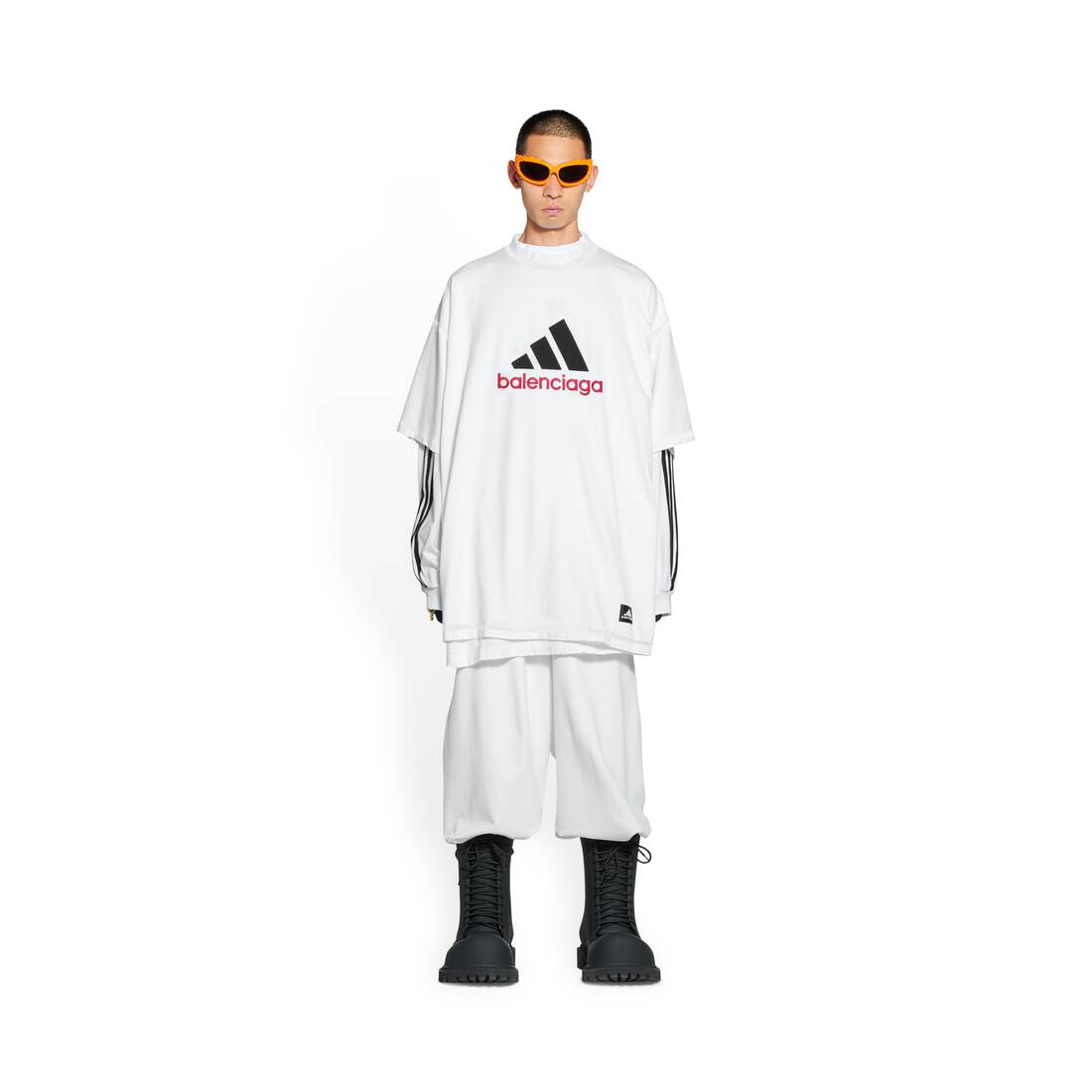 Balenciaga / Adidas T-shirt Oversized in White