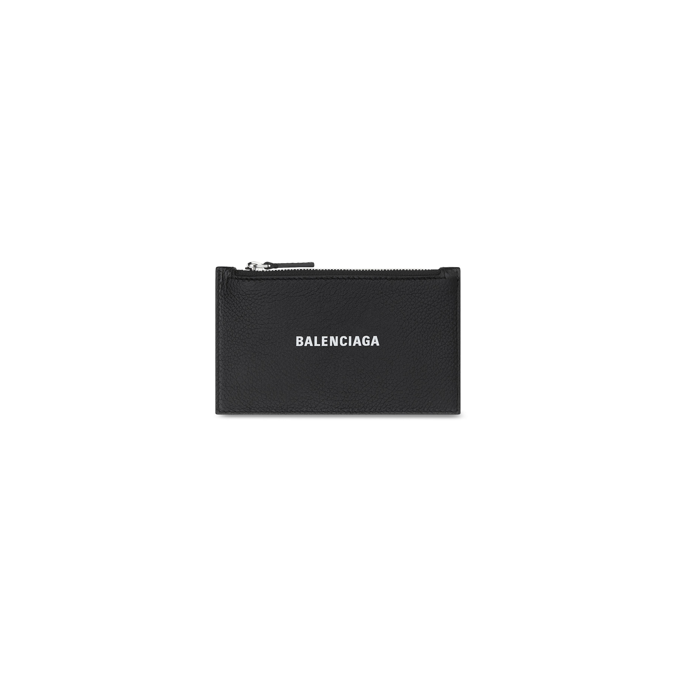 Balenciaga Cash Long Coin And Card Holder - Black - Man - Calfskin