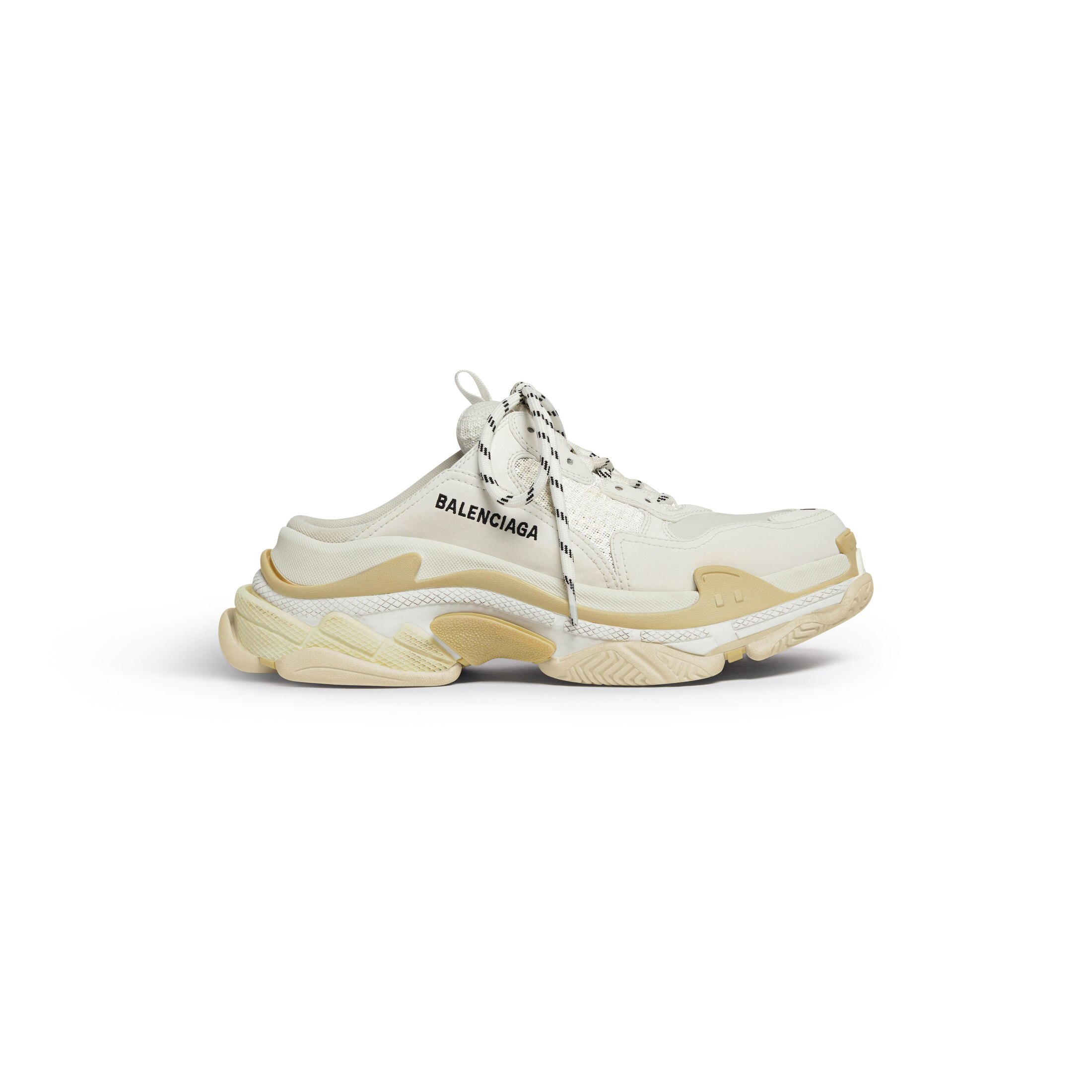 Balenciaga Mules Triple S - Blanco - Mujer - 39 - Poliéster & Poliuretano