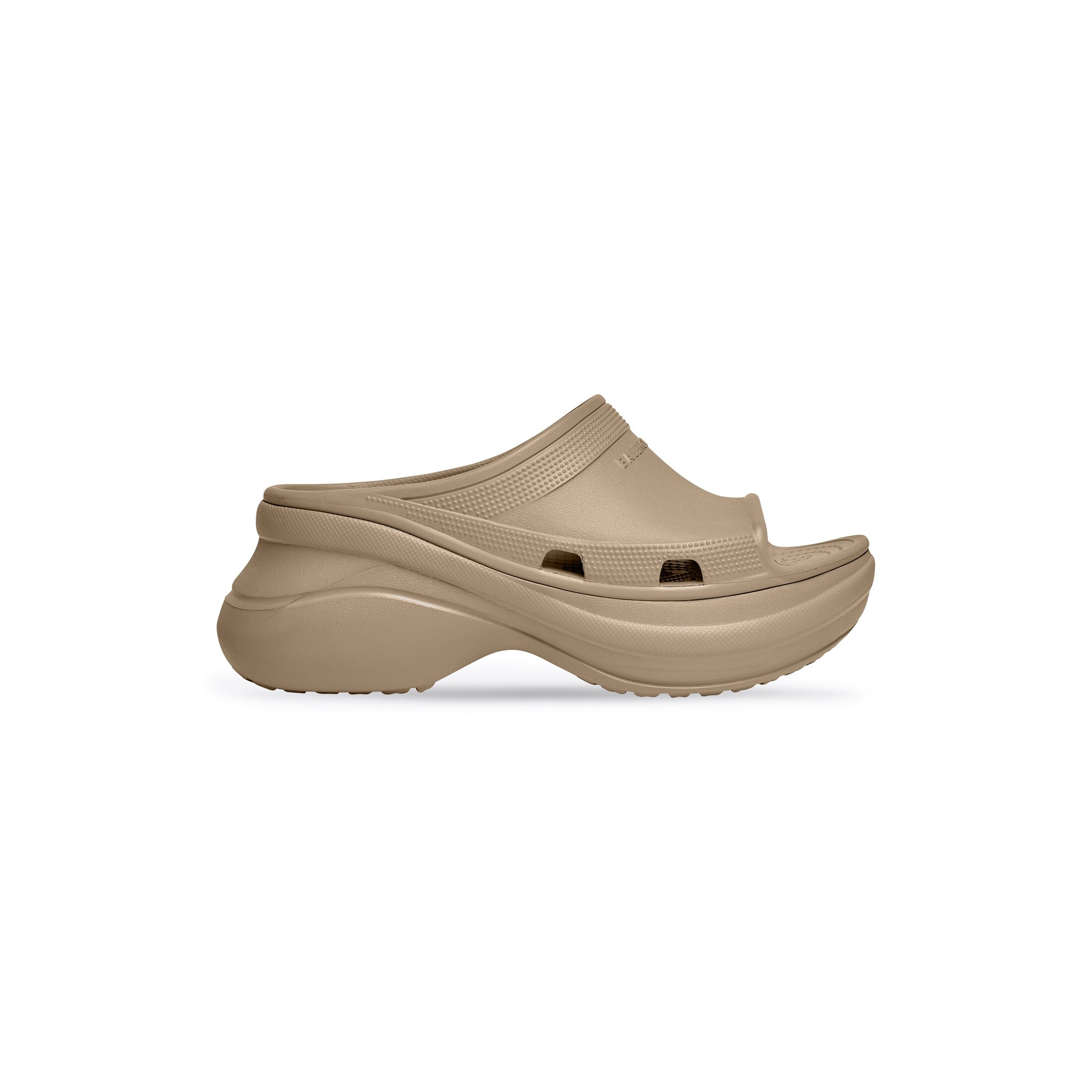 Balenciaga Pool Crocs Slide Sandal - Beige - Men's - 6 - Eva