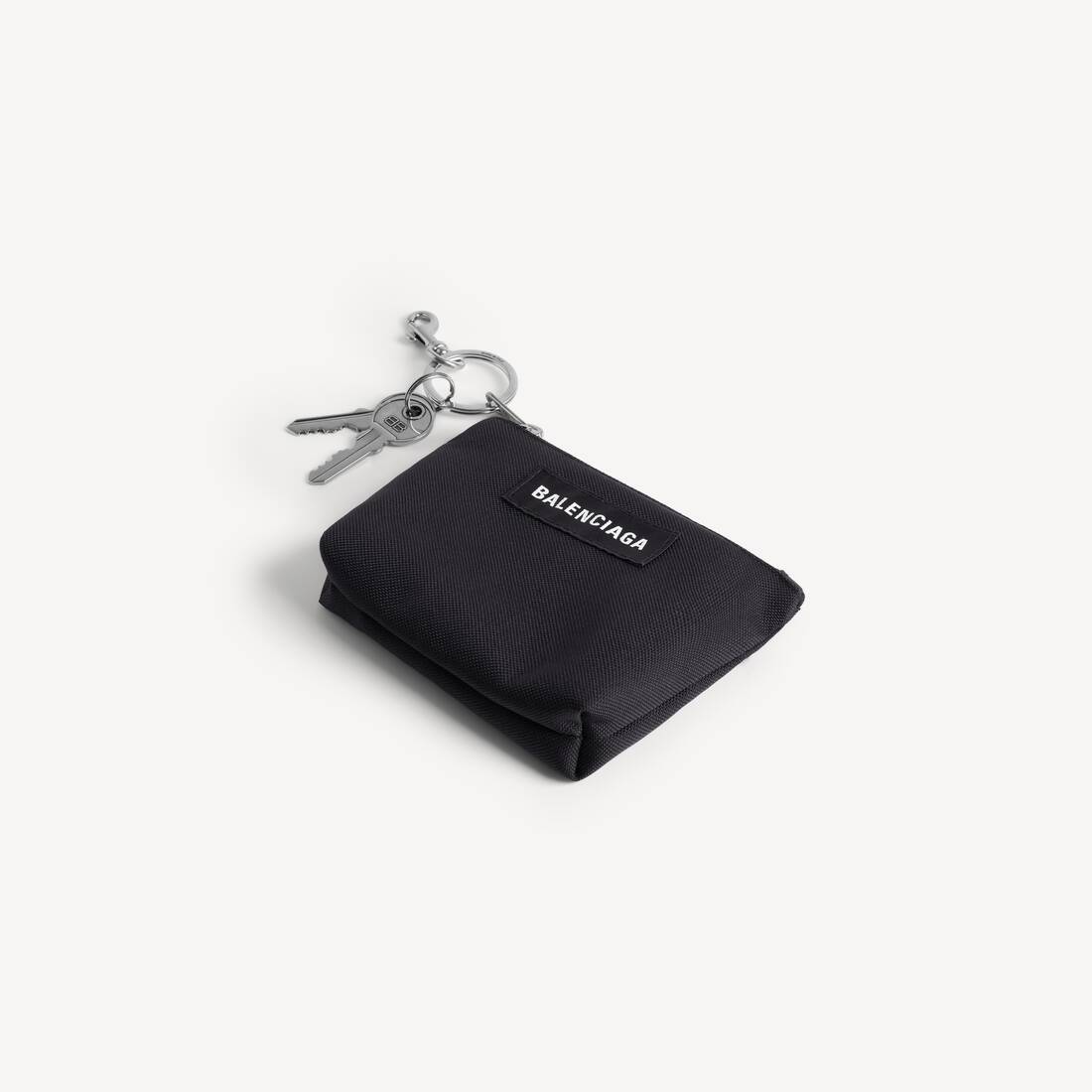 Men's Charm Zipped Pouch in Black Balenciaga IT - Main Image