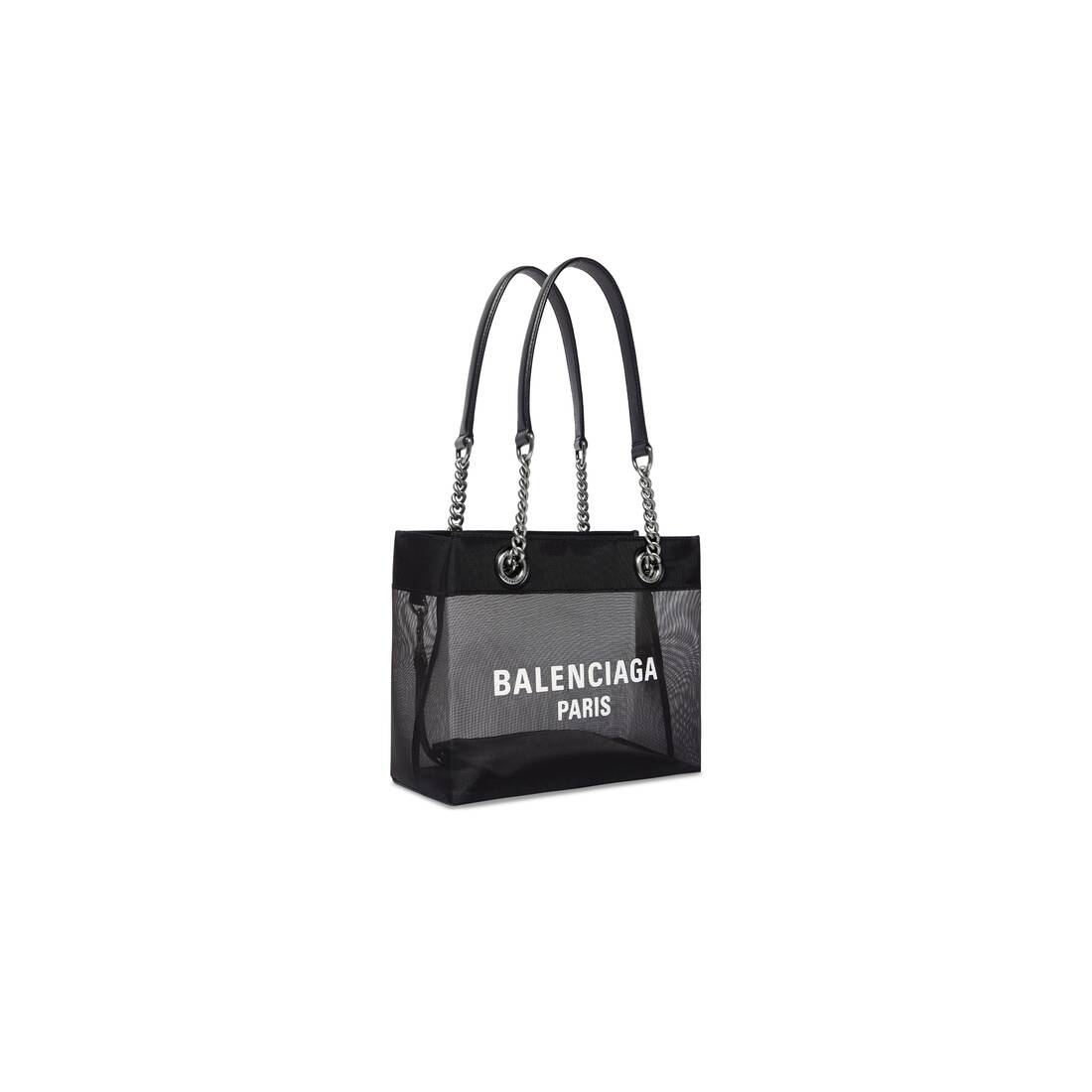 Balenciaga Hourglass XS Embossed Tote Bag Royal Blue in Calfskin Leather  with Silvertone  US
