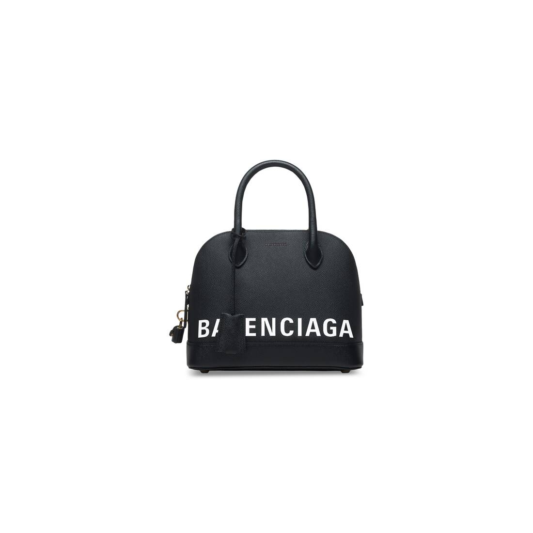 Women's Ville Small Top Handle Bag in Black/white | Balenciaga US