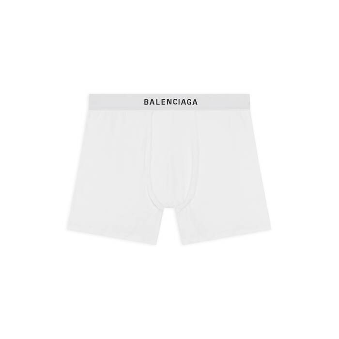 Buy Balenciaga men black cotton boxer shorts for £194 online on