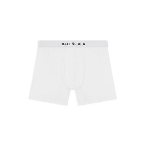 Men's Boxer Briefs in White | Balenciaga US