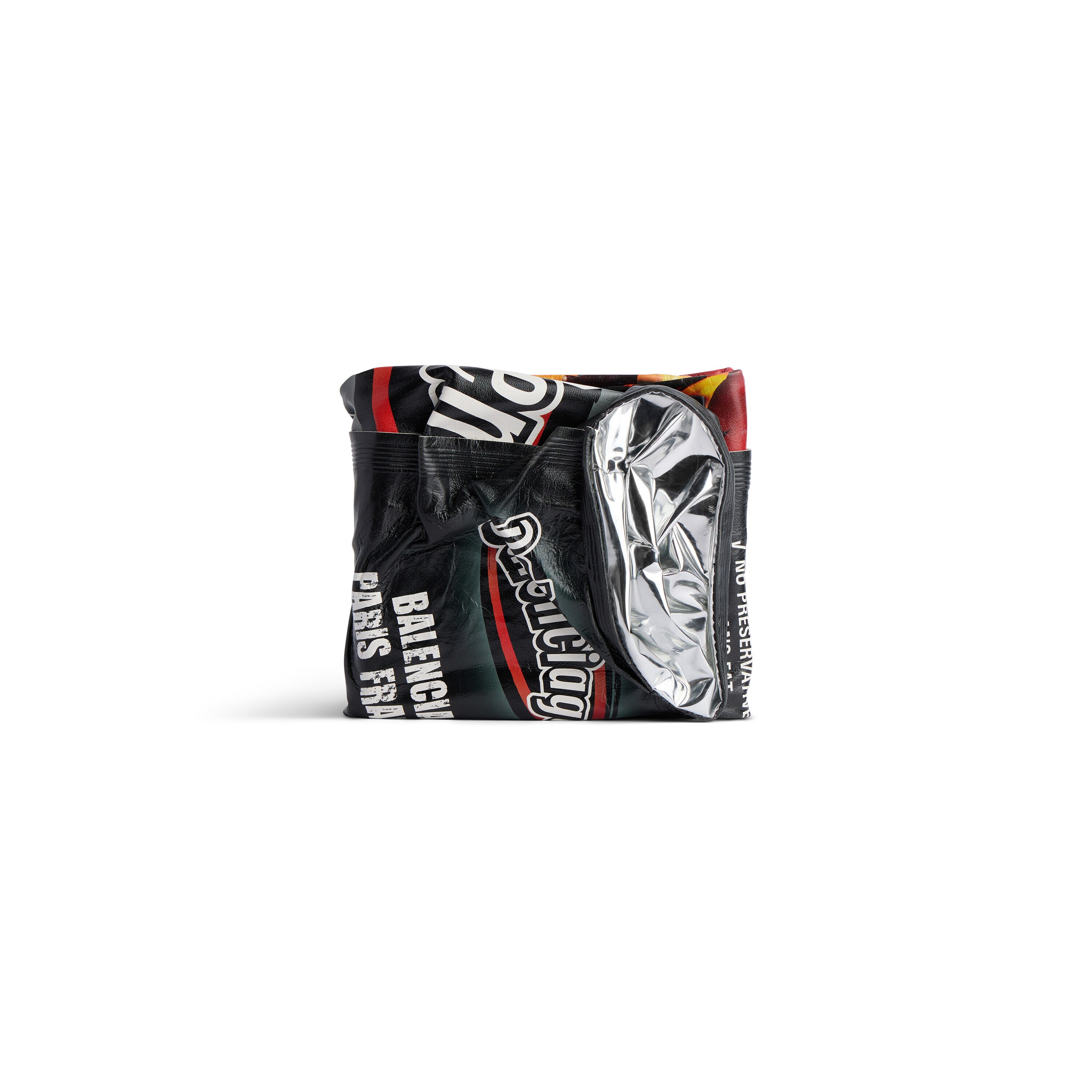 Men's Chips Squared Folded Wallet in Black | Balenciaga US