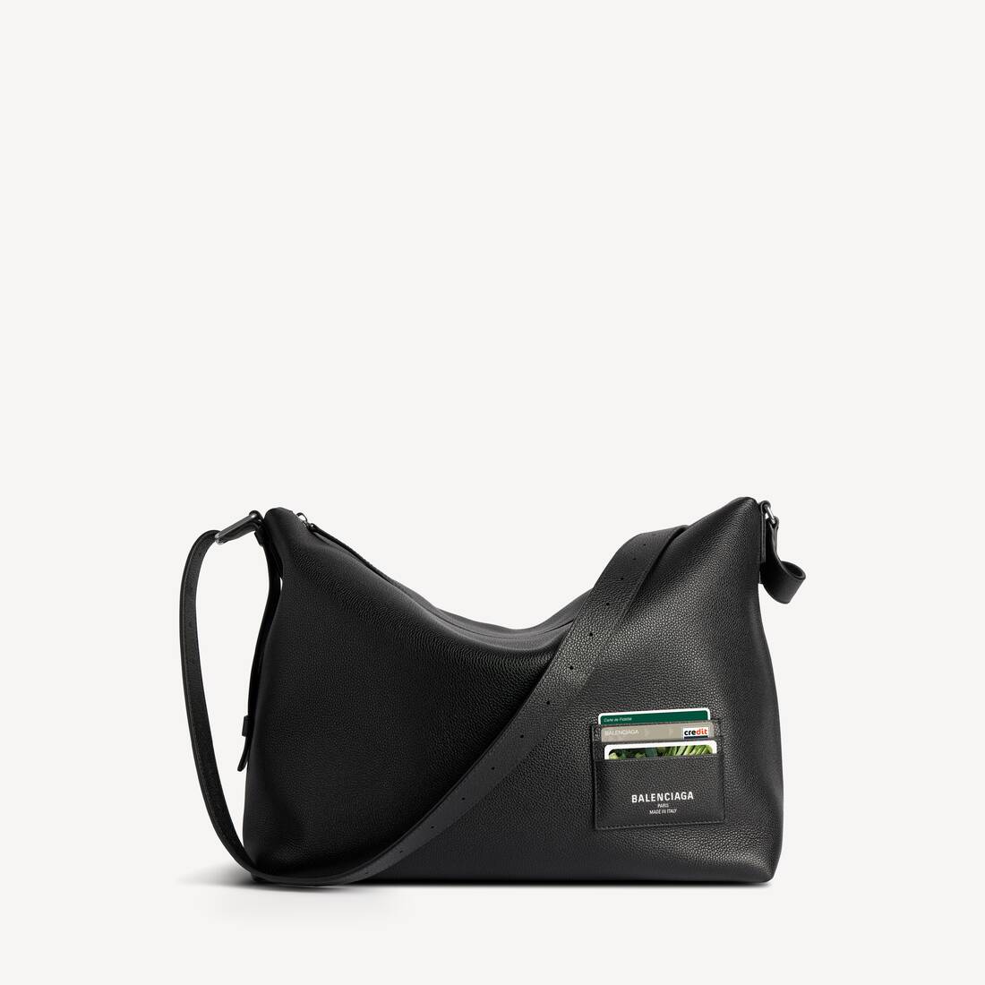 Credit Messenger Bag Large in Black