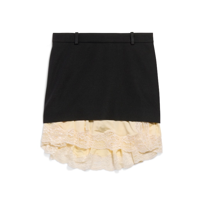 lingerie mini tailored skirt