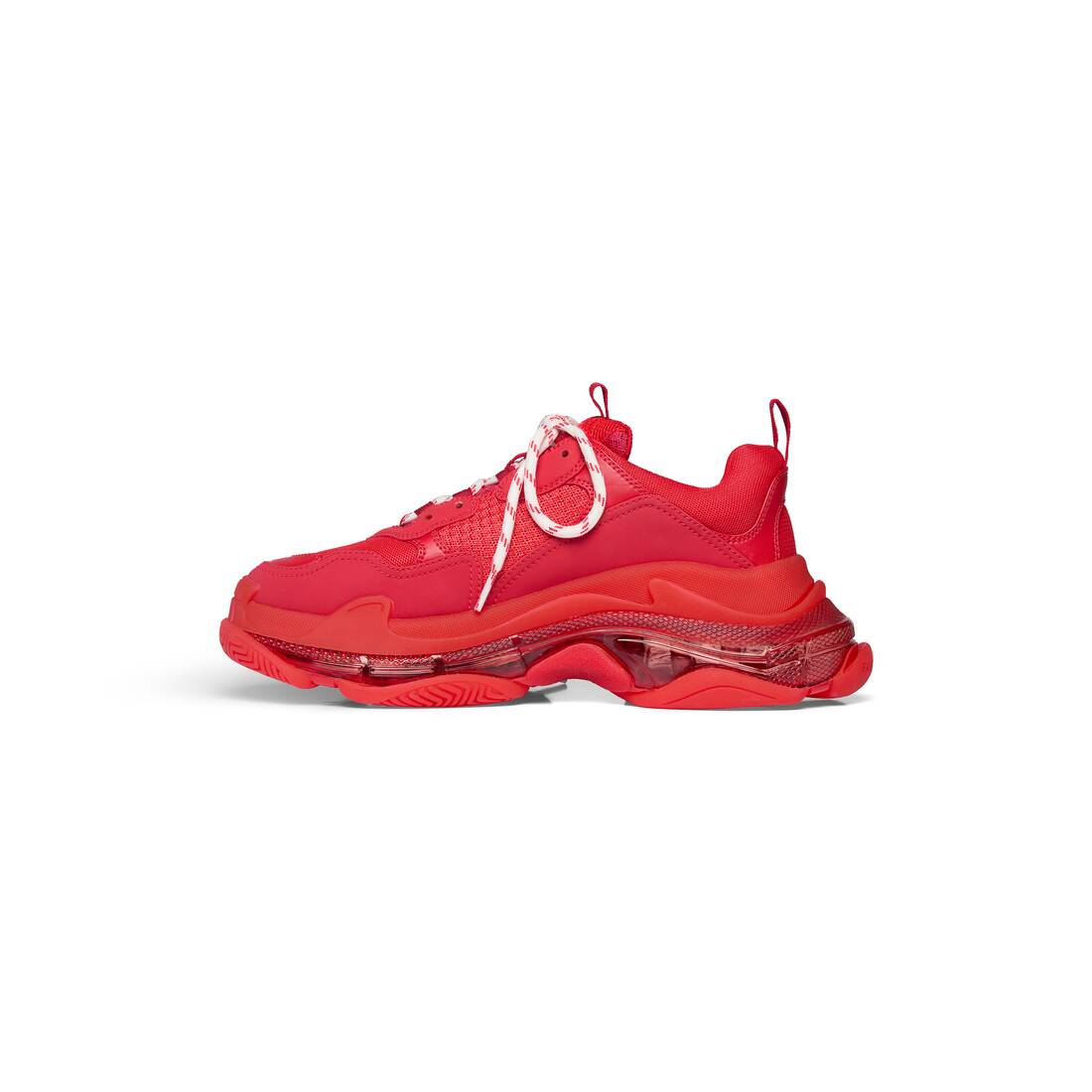 Katedral Reproducere kande Men's Triple S Clear Sole Sneaker in Red | Balenciaga US