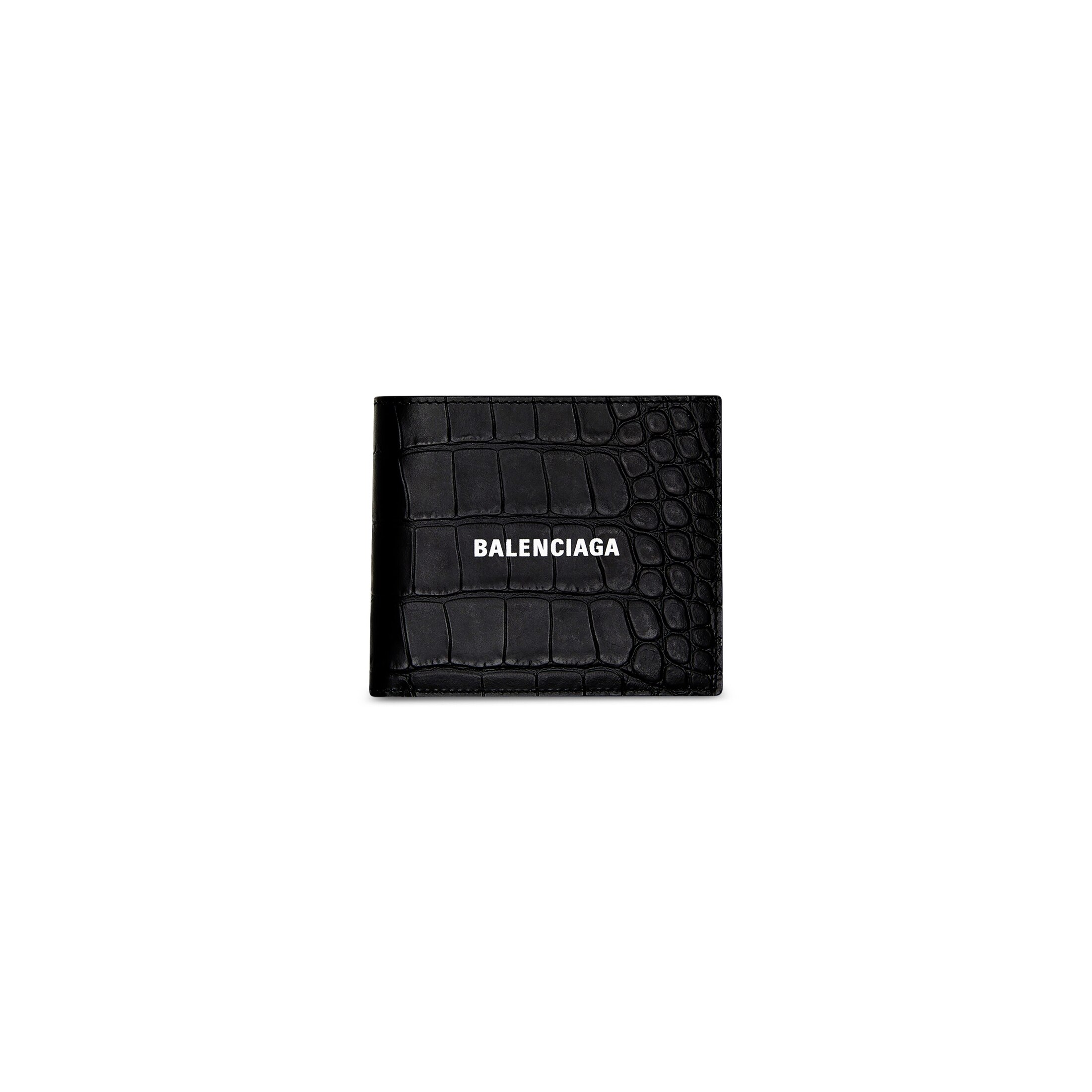 Balenciaga Monedero Cash Square Folded Coin - Negro - Hombre -Piel De Becerro