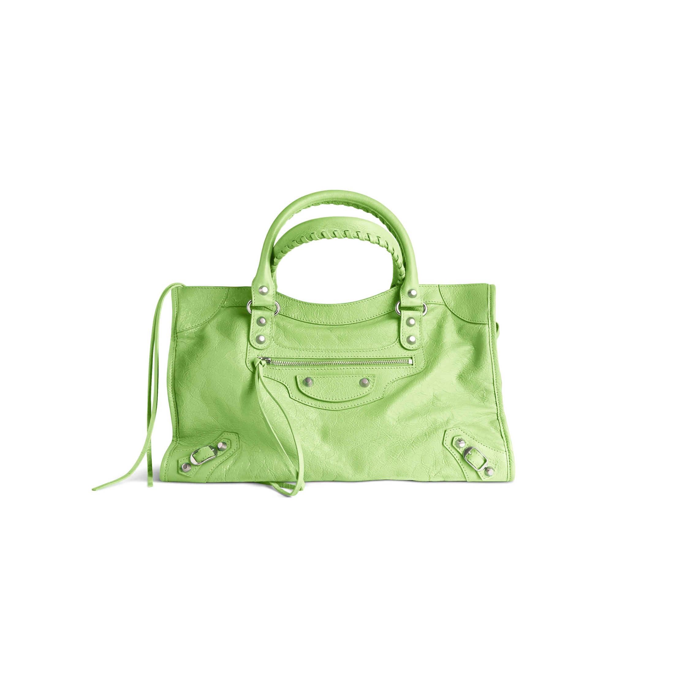 Balenciaga Bolso Le City Mediano - Verde - Mujer -Piel De Cordero