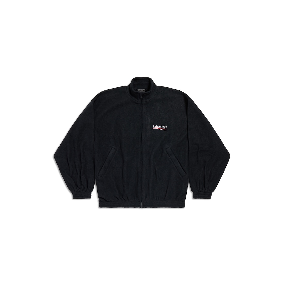 Political Campaign Zip up Jacket in Black Balenciaga US