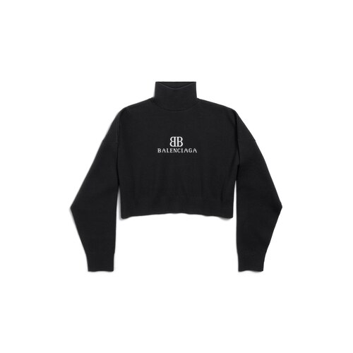 cropped highneck