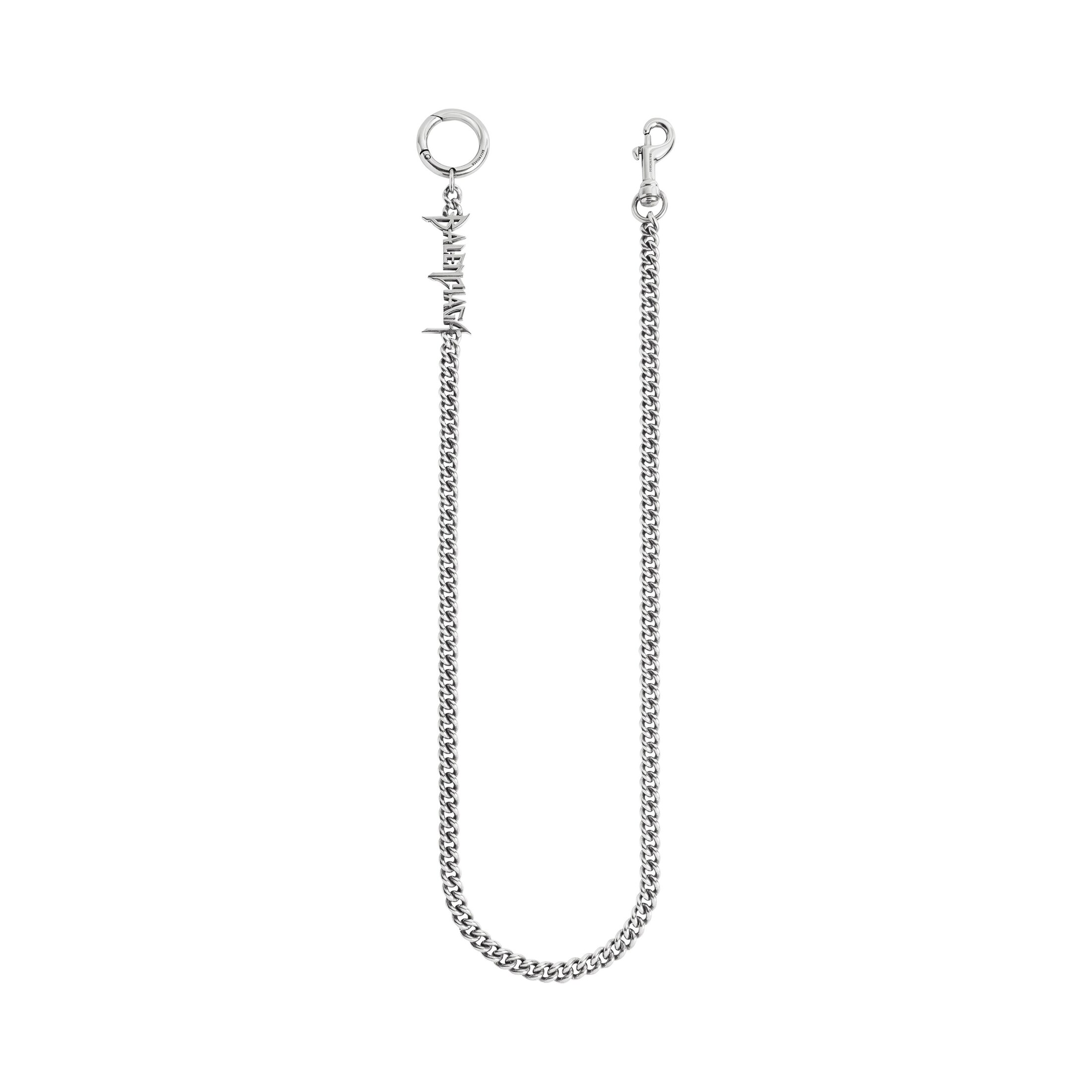 Balenciaga Typo Metal Trouser Chain - Silver - Unisex - Brass, Zamak
