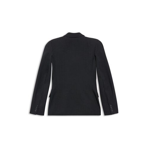 round shoulder waisted jacket