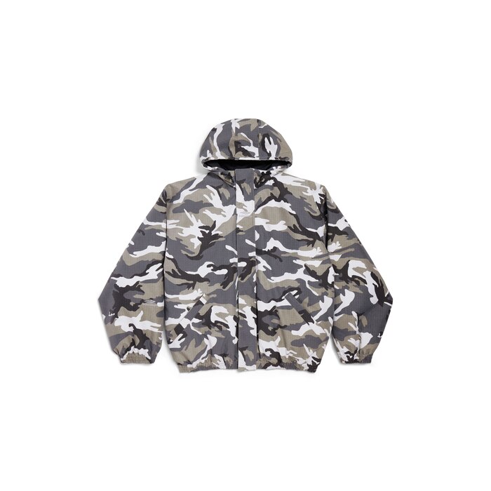 camo ski parka