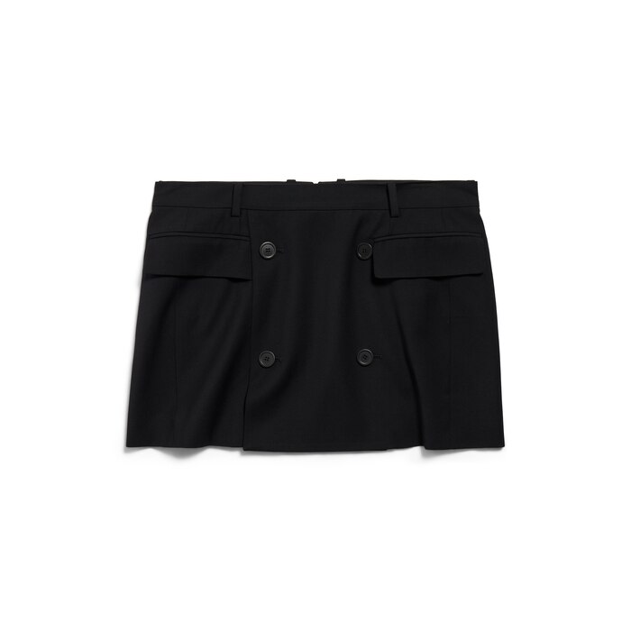 tailored mini skirt