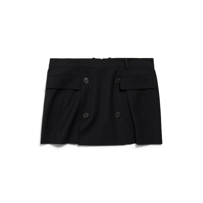 tailored mini skirt
