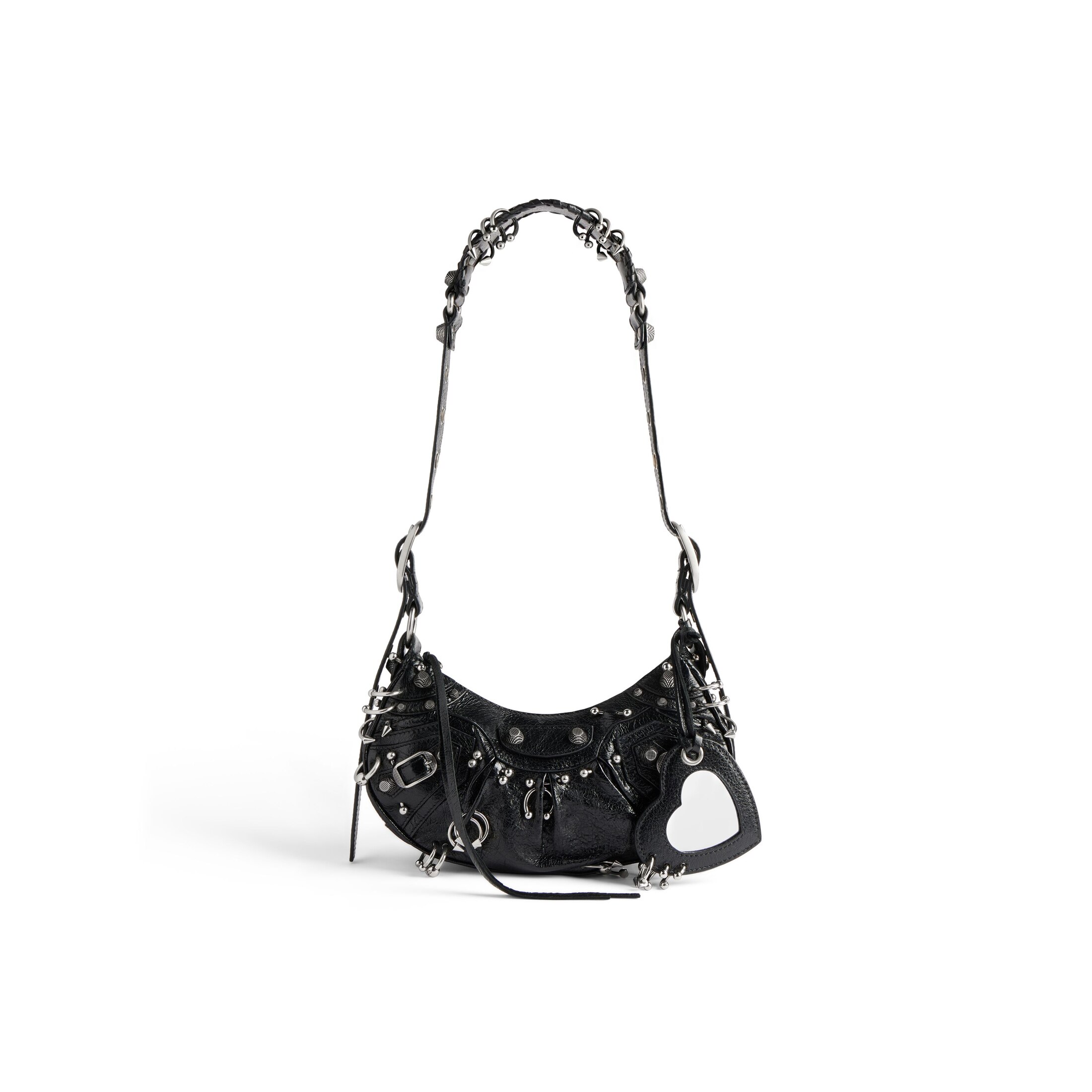 Balenciaga Le Cagole XS Shoulder Bag With Piercings - Black - Woman - Lambskin