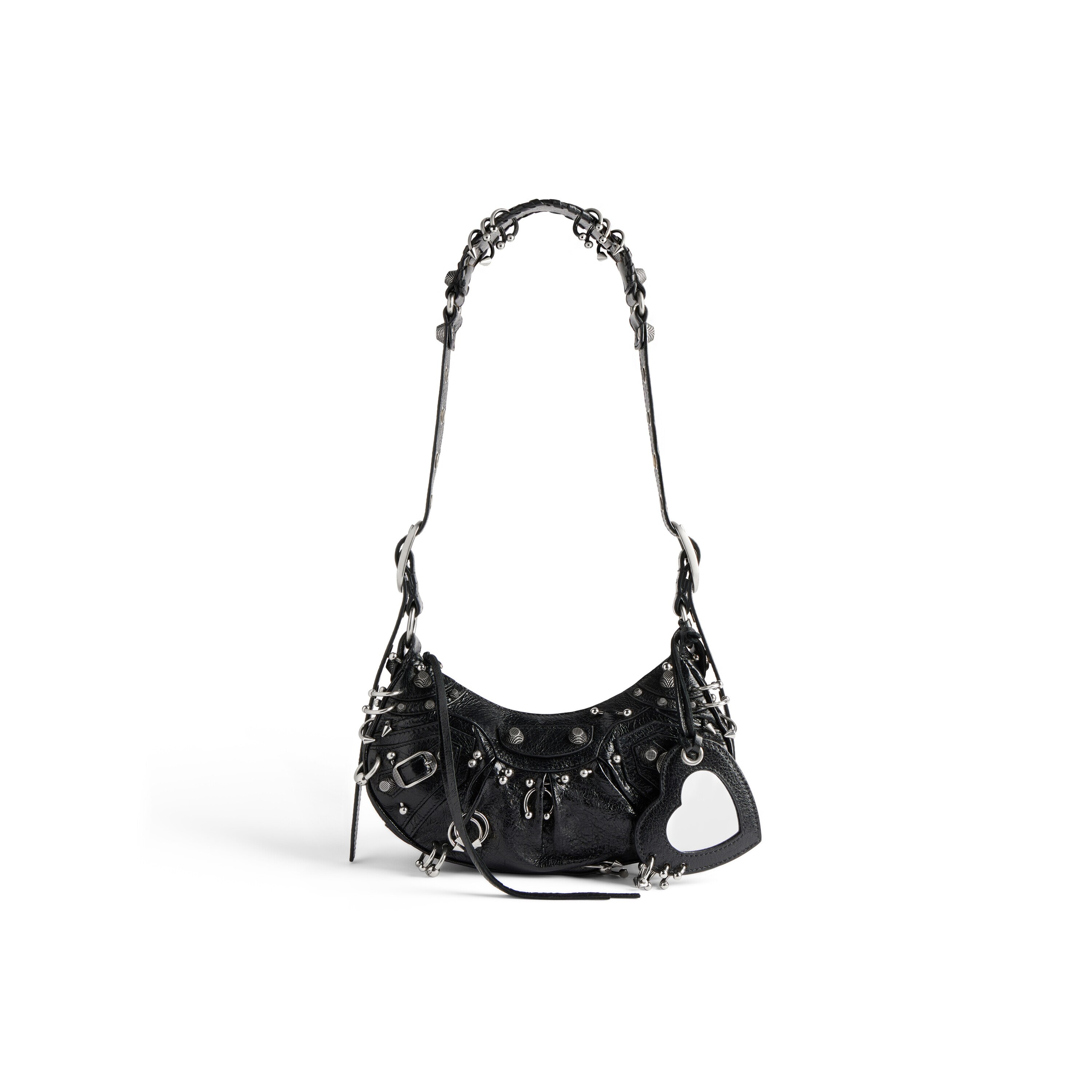 Women s Le Cagole Xs Shoulder Bag With Rhinestones in Black Balenciaga CA