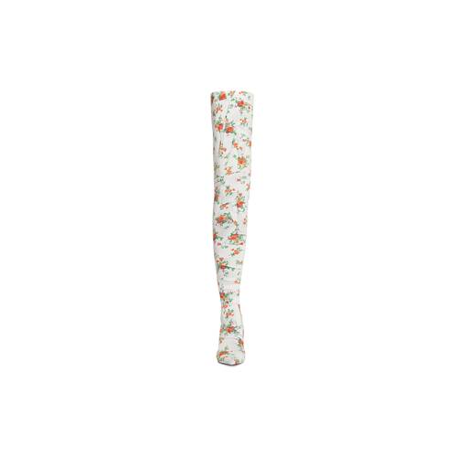 knife 110mm over-the-knee boot paper crush floral printed