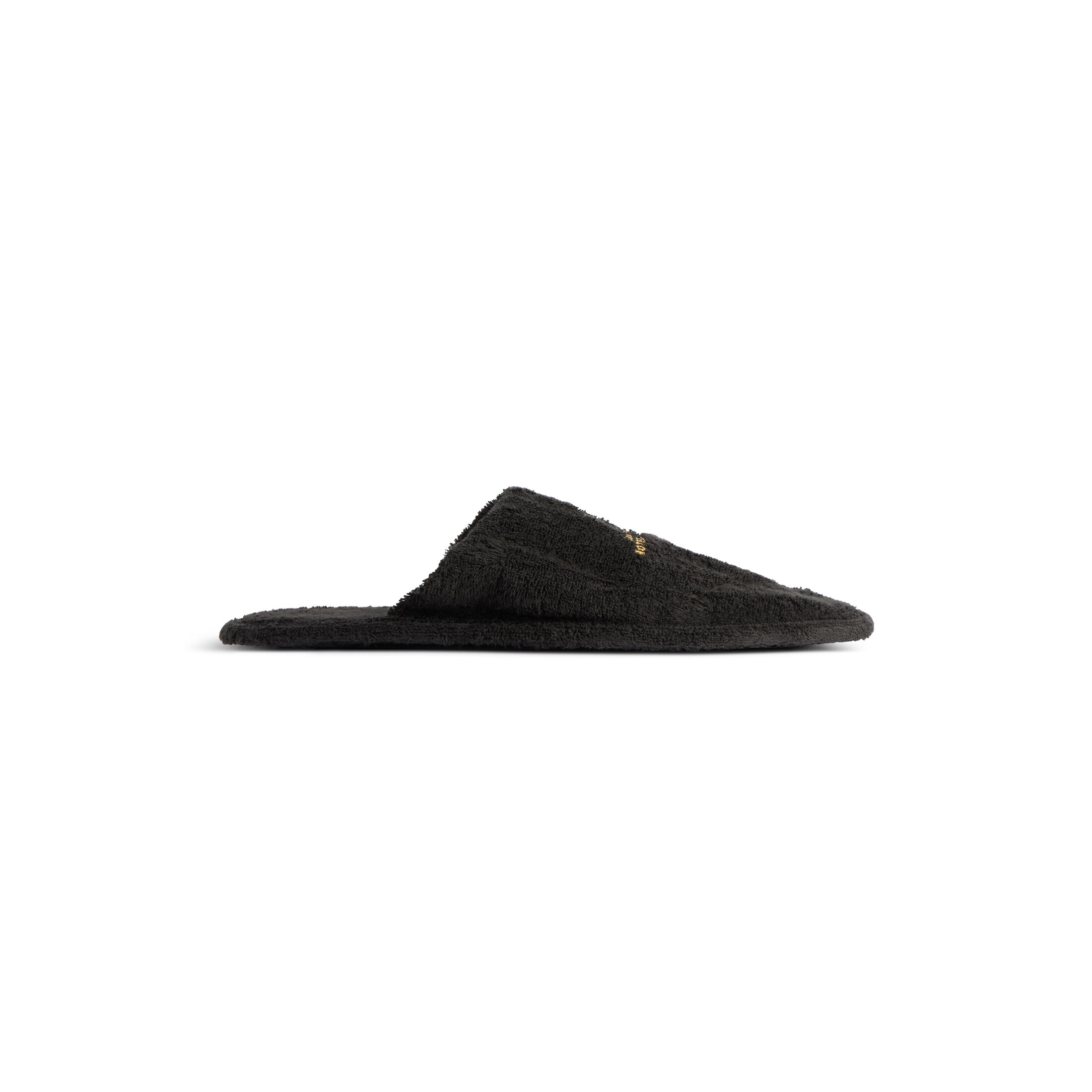 Balenciaga Hotel Flat Mule - Black - Men's - 11 - Cotton
