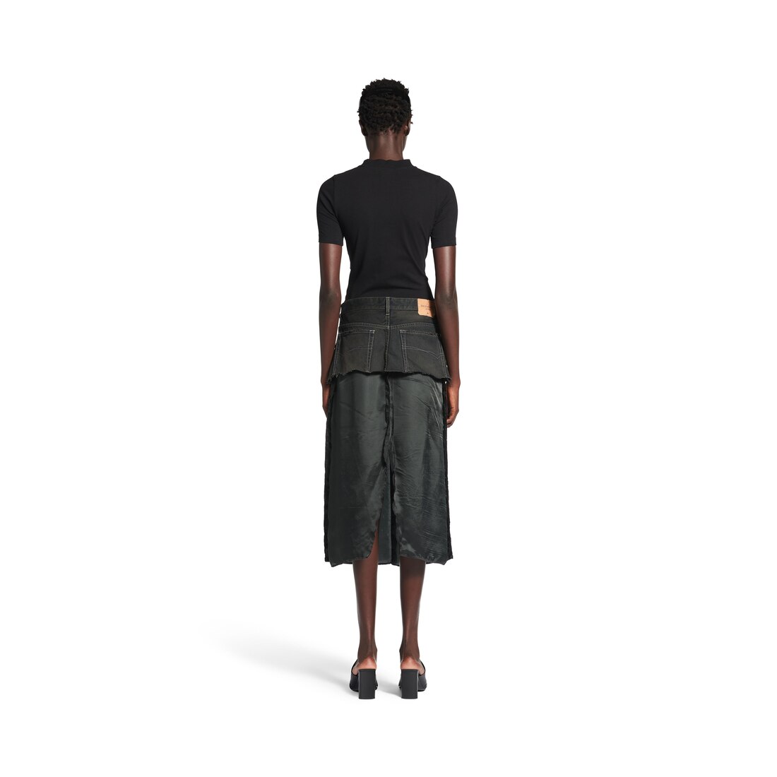 【BALENCIAGA】ユリ柄プリーツスカート BALENCIAGA】ユリ柄プリーツスカート (BALENCIAGA/スカート