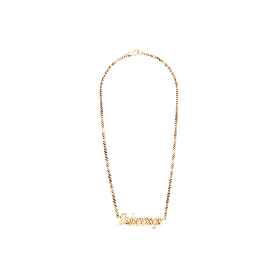 Women's Typo Necklace in Gold