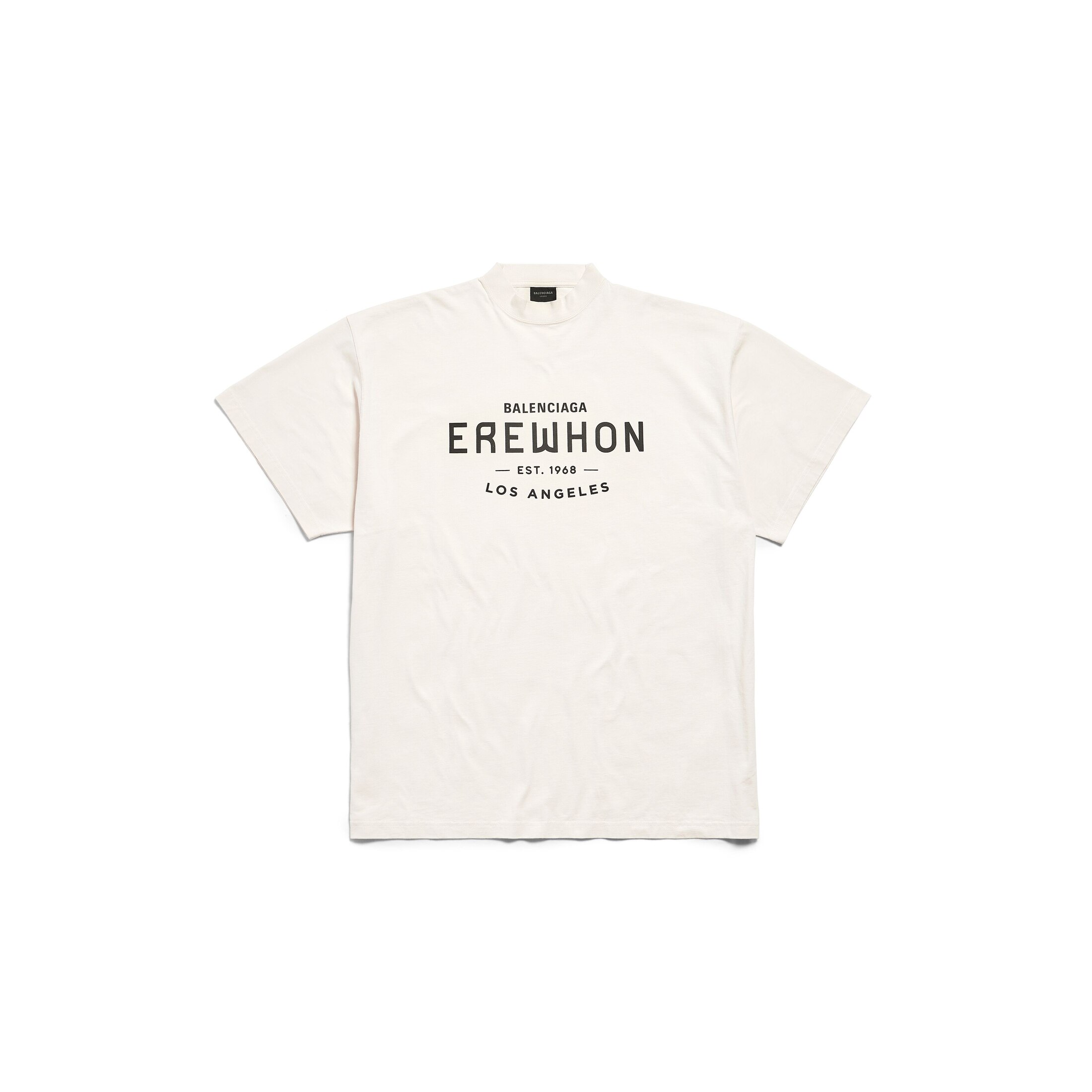 Balenciaga Erewhon Los Angeles T-Shirt Oversized - White - Unisex - 4 - Cotton