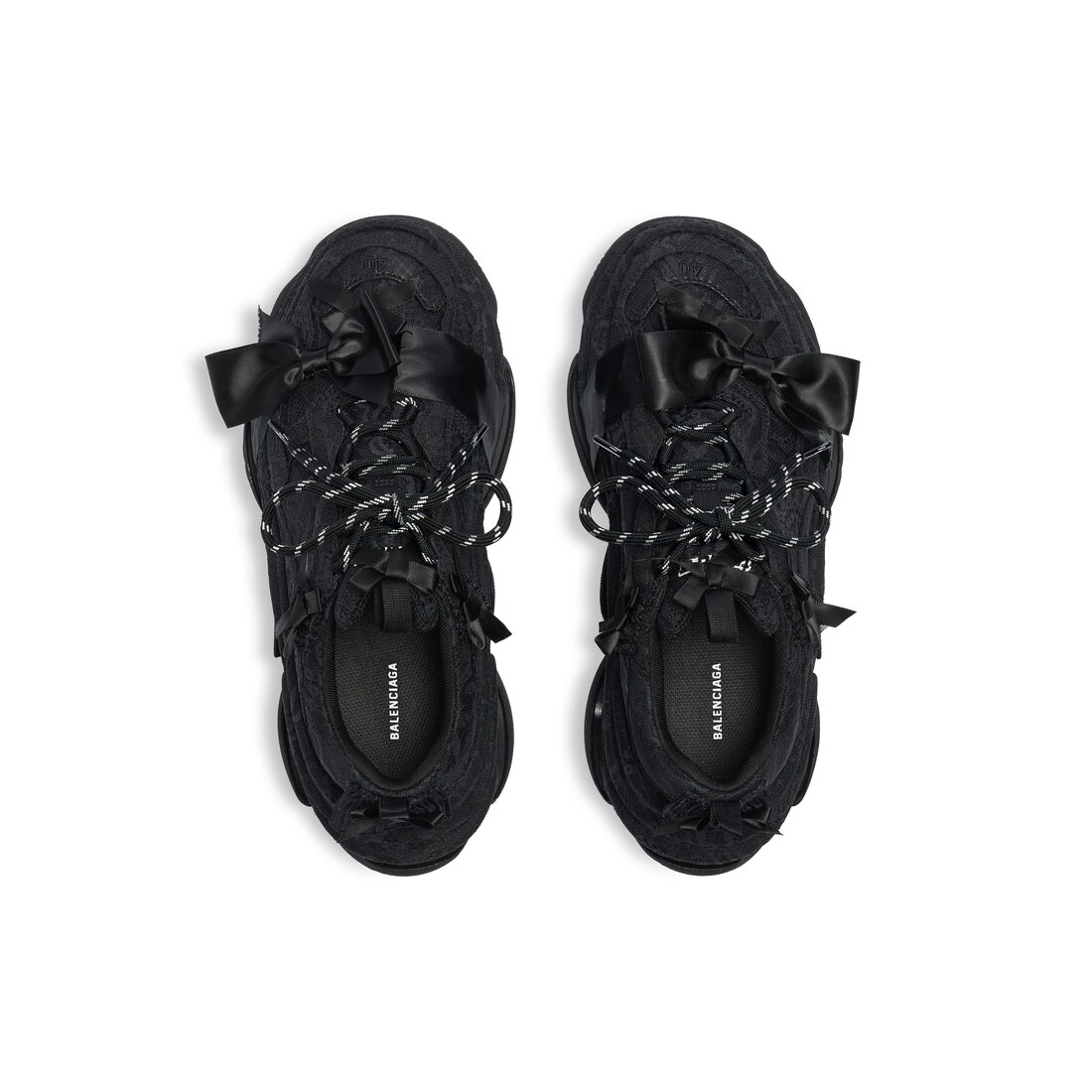 ☆間税送料込☆ BALENCIAGA TRIPLE S LACE スニーカー ホワイト の ウィメンズ Triple S Lace スニーカー スニーカー