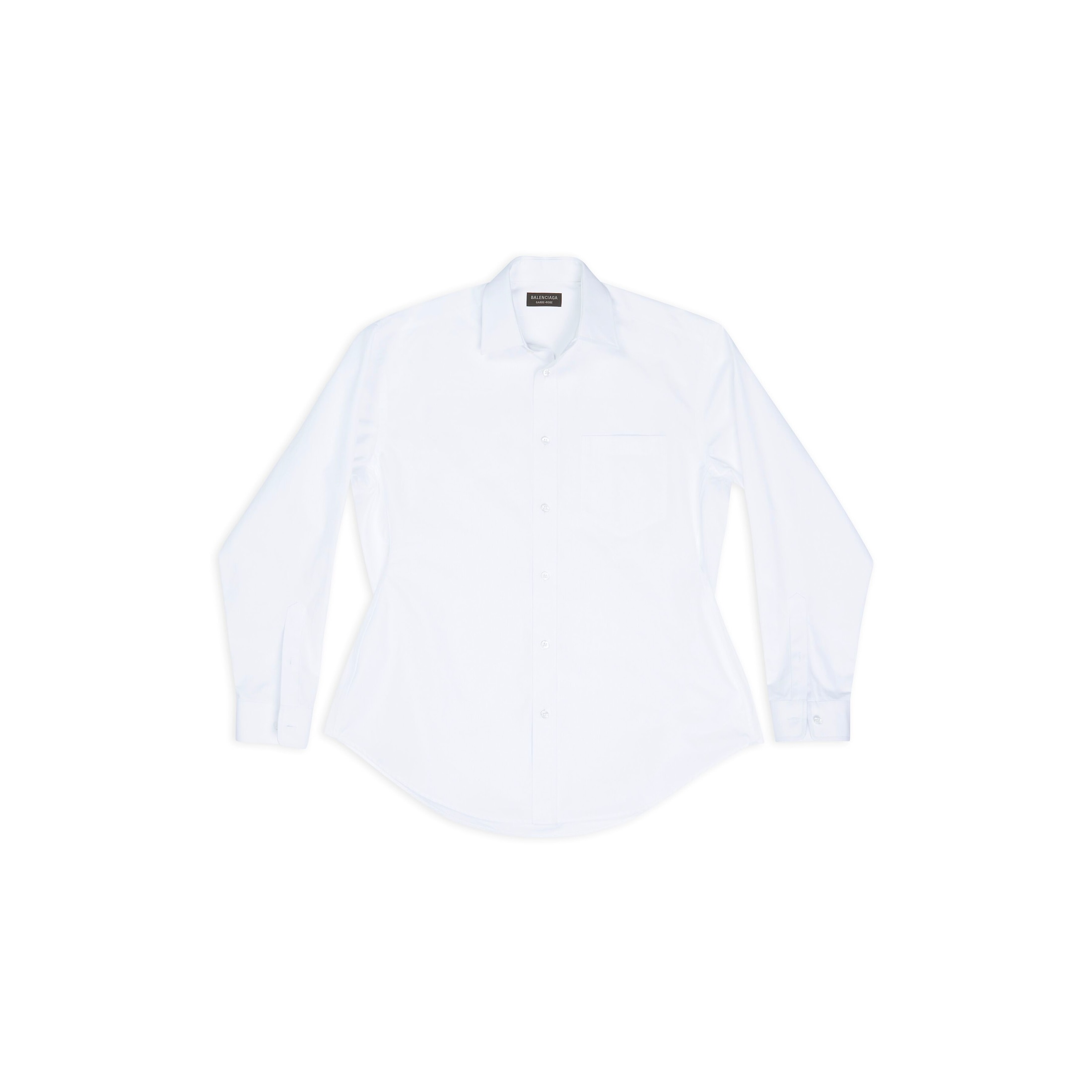 Balenciaga Hourglass Shirt - White - Woman - 10 - Cotton