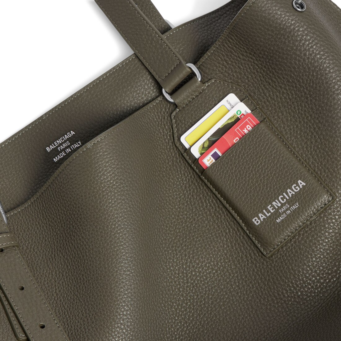 BALENCIAGA バレンシアガ Credit カーフスキン トートバッグ ホワイト の ウィメンズ 日本限定 - Credit トートバッグ