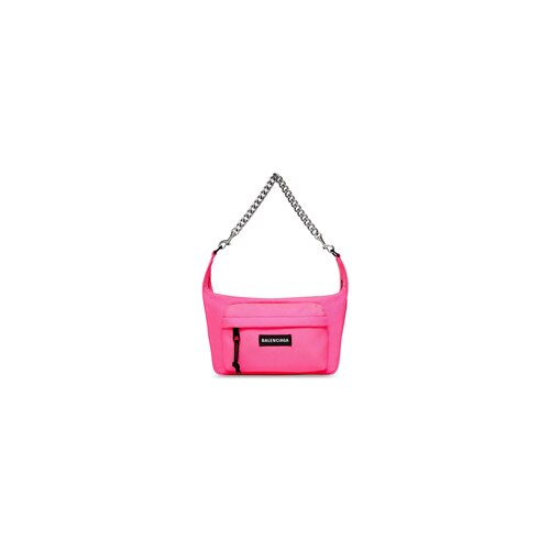 Raver Medium Bag With Chain in Fluo Pink | Balenciaga US