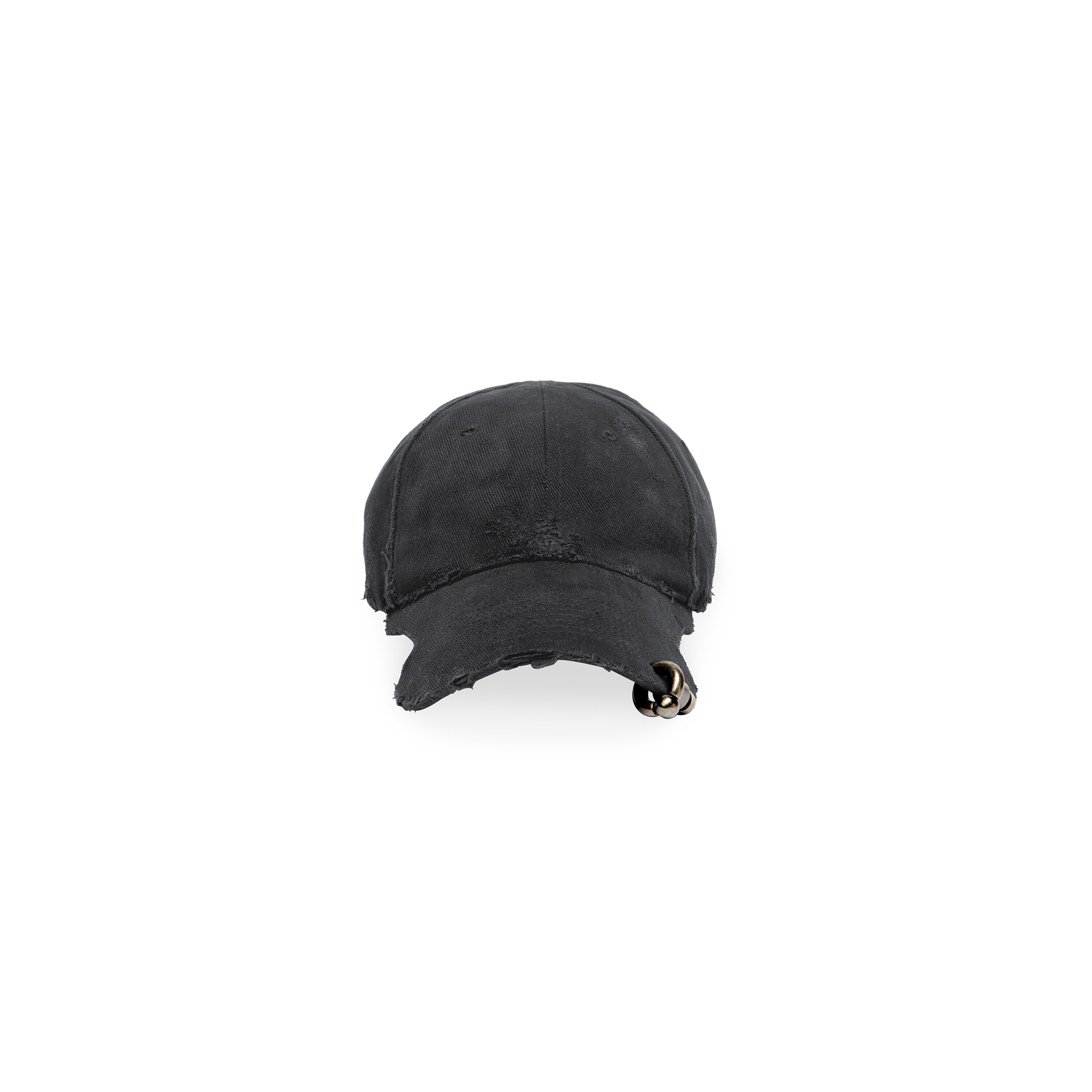 Heavy Piercing Cap in Black Faded | Balenciaga US