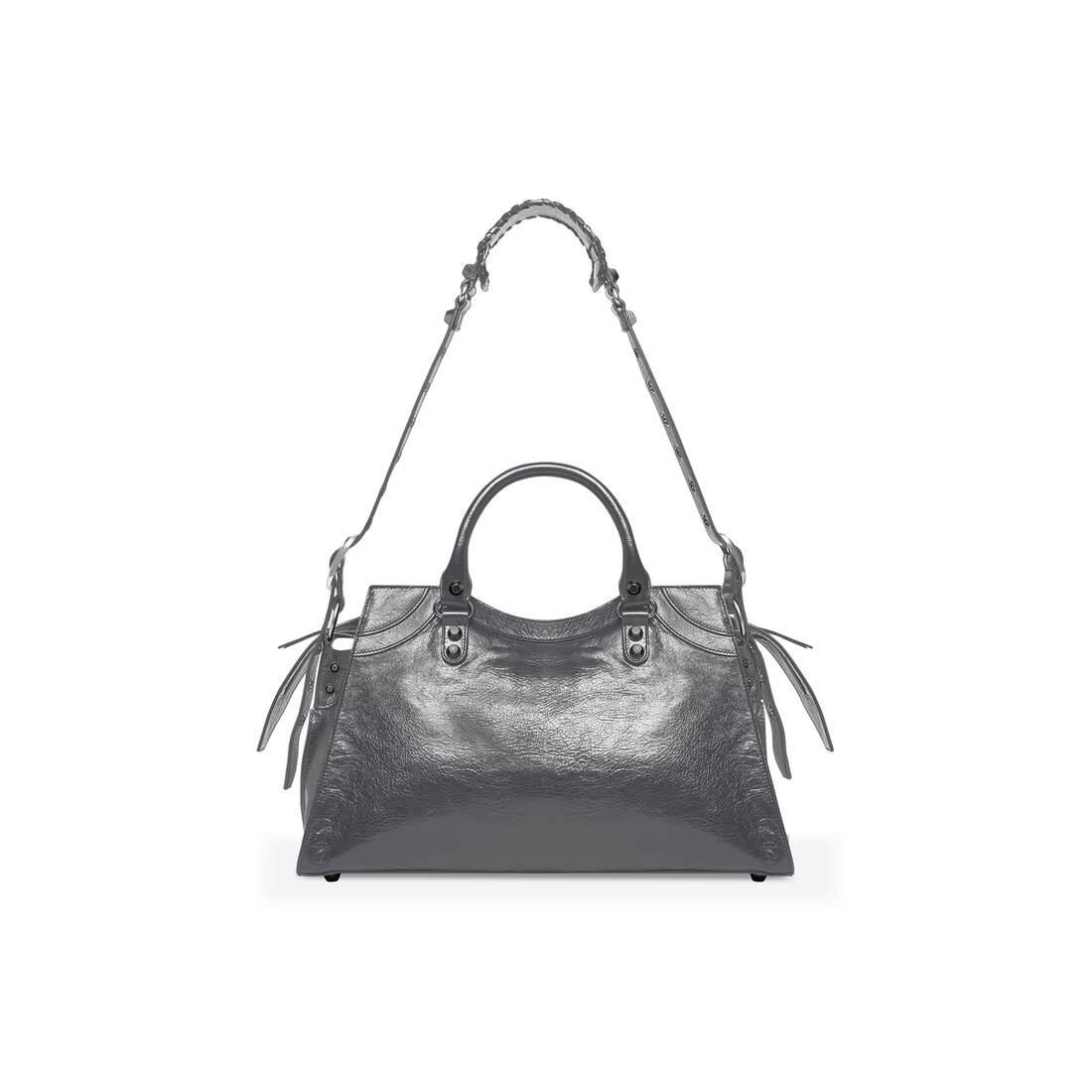 Balenciaga Women's Neo Cagole City Handbag - Dark Grey One-Size