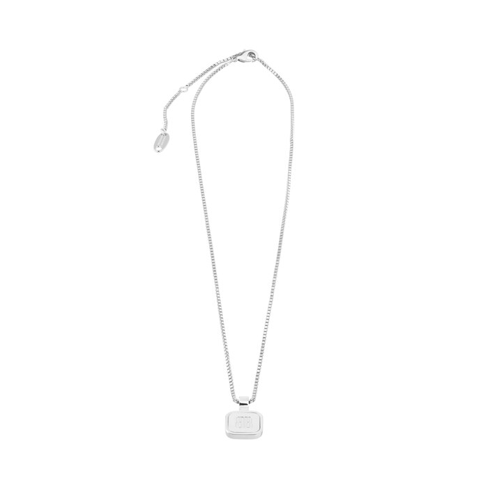 nano square long necklace