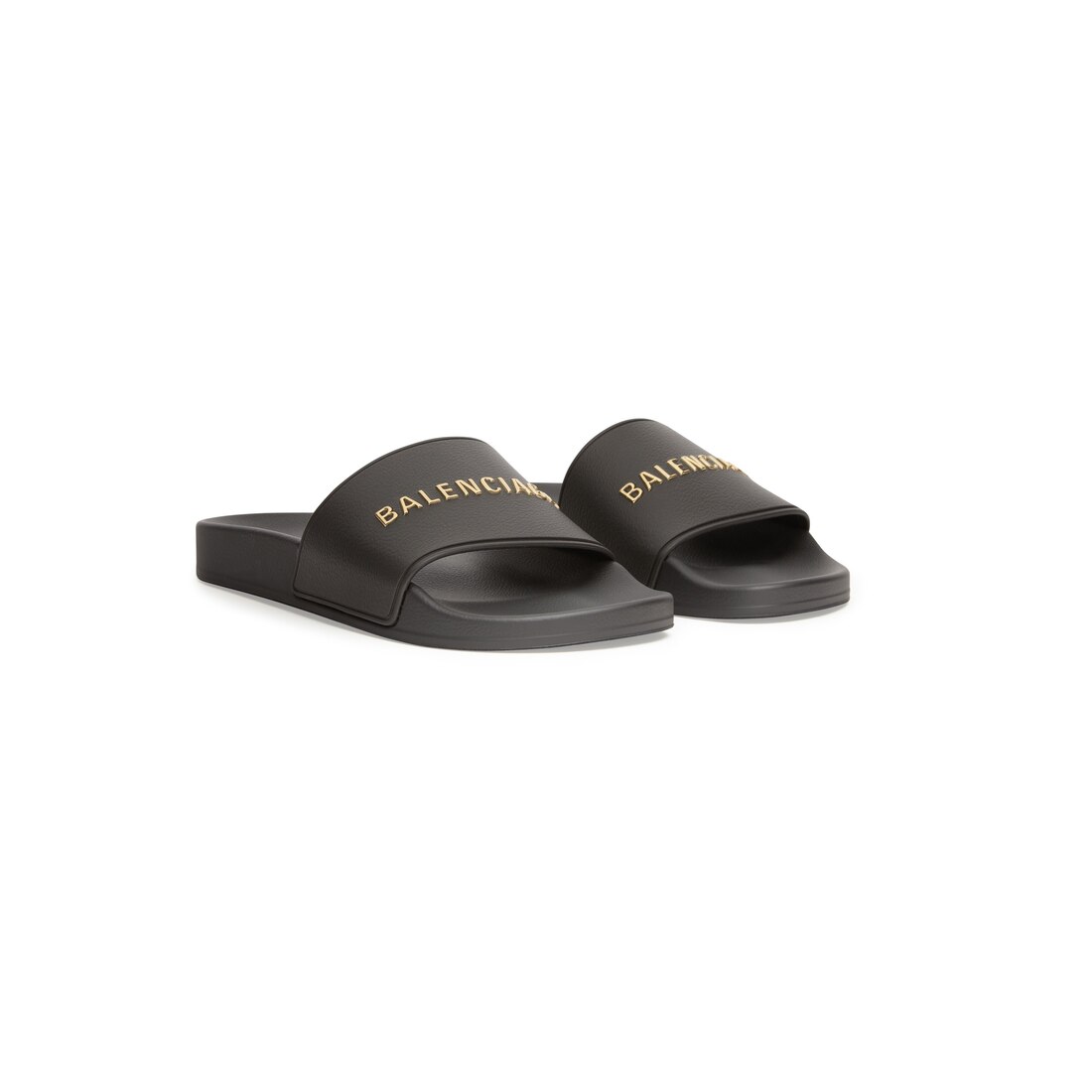 Women s Pool Slide Sandal in Black Balenciaga US