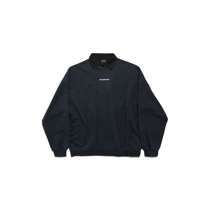balenciaga back シャツカラー クルーネック