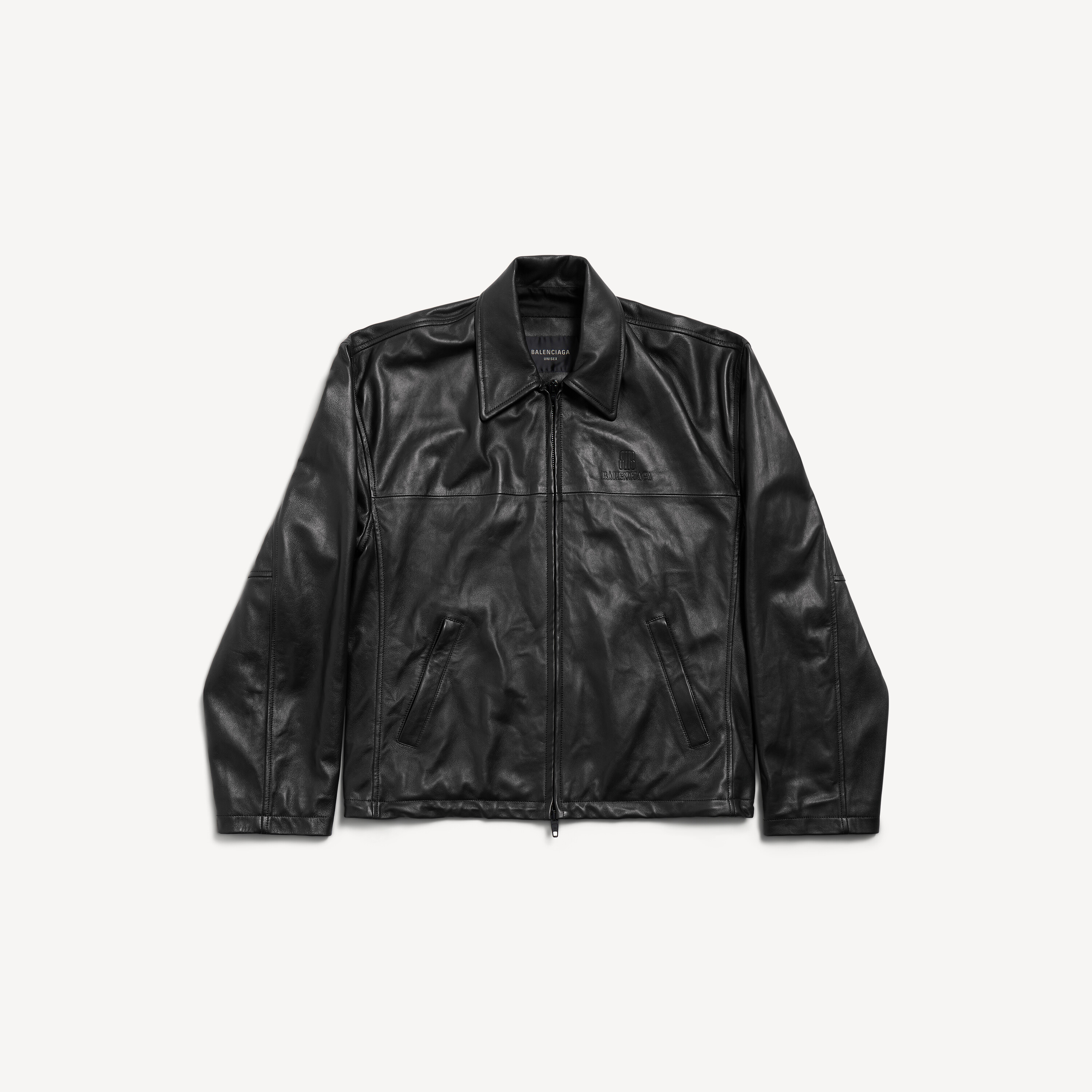 Men's Nano Bb Zip-up Jacket in Black | Balenciaga US