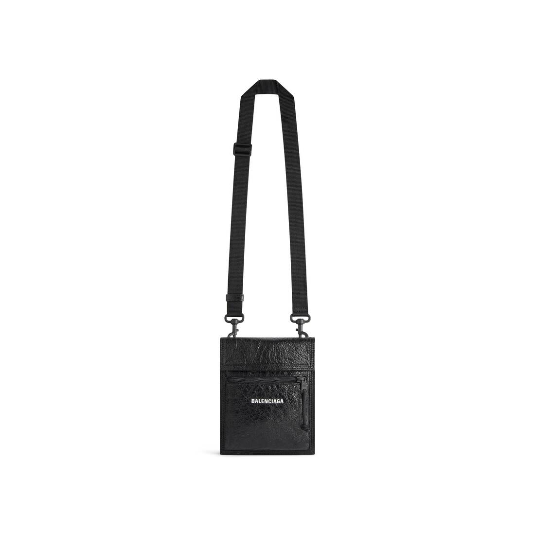 Men's Explorer Small Pouch With Strap in Black