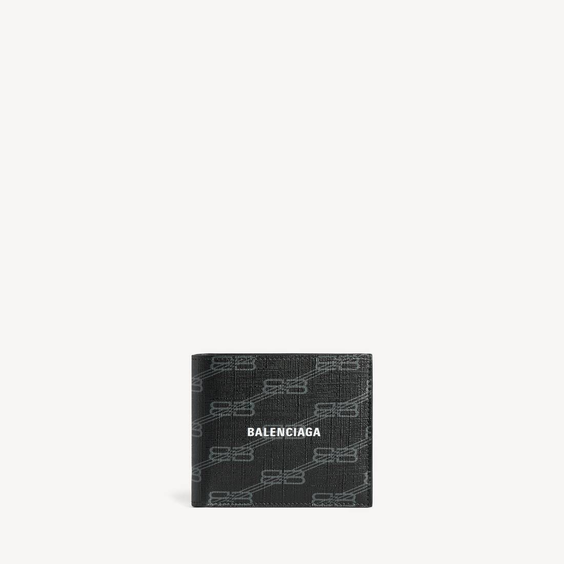 signature square folded wallet bb monogram coated canvas — 594549210D81061