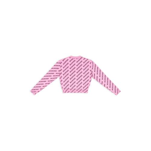 mini allover logo cropped sweater 