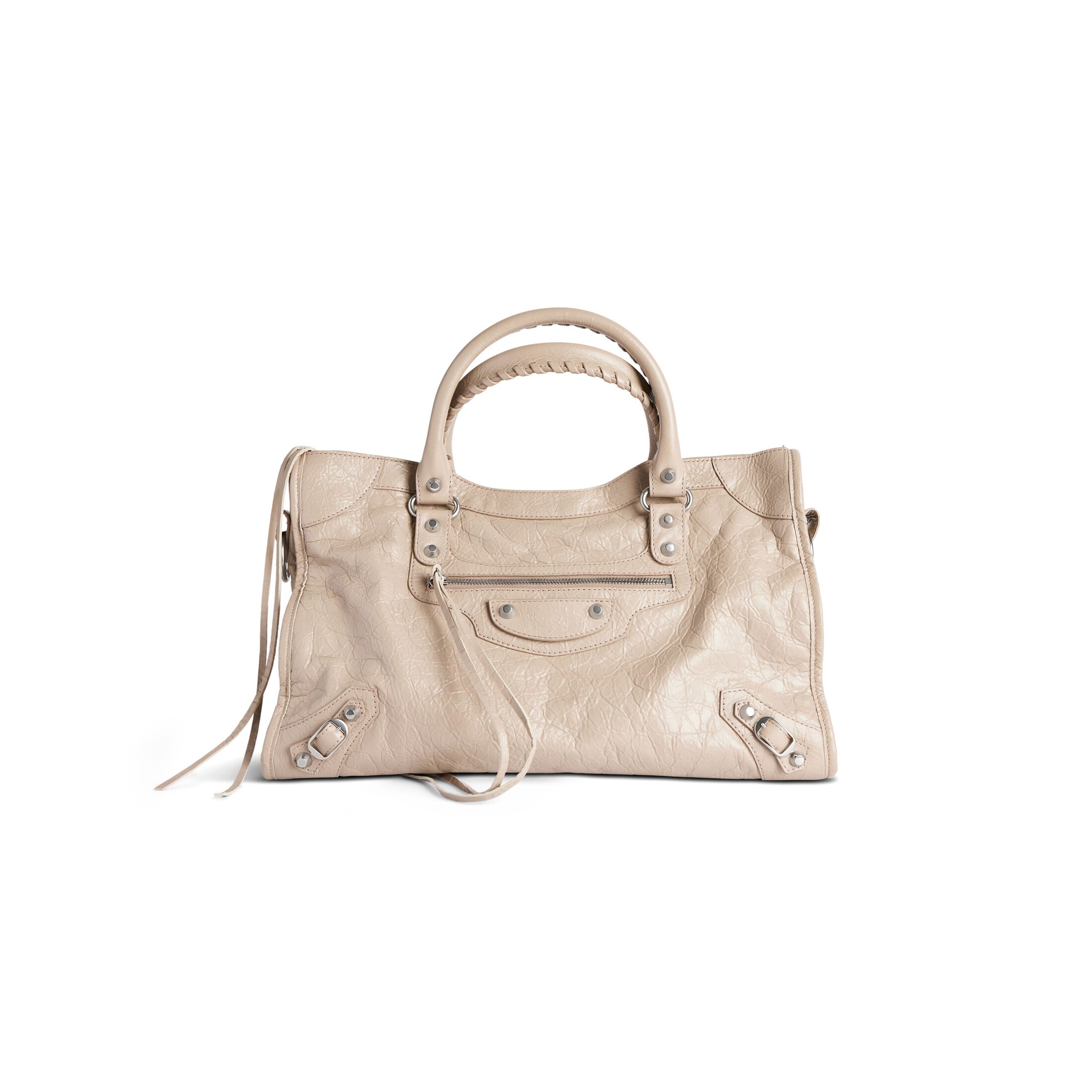 Balenciaga Le City Medium Bag - Beige - Woman - Lambskin