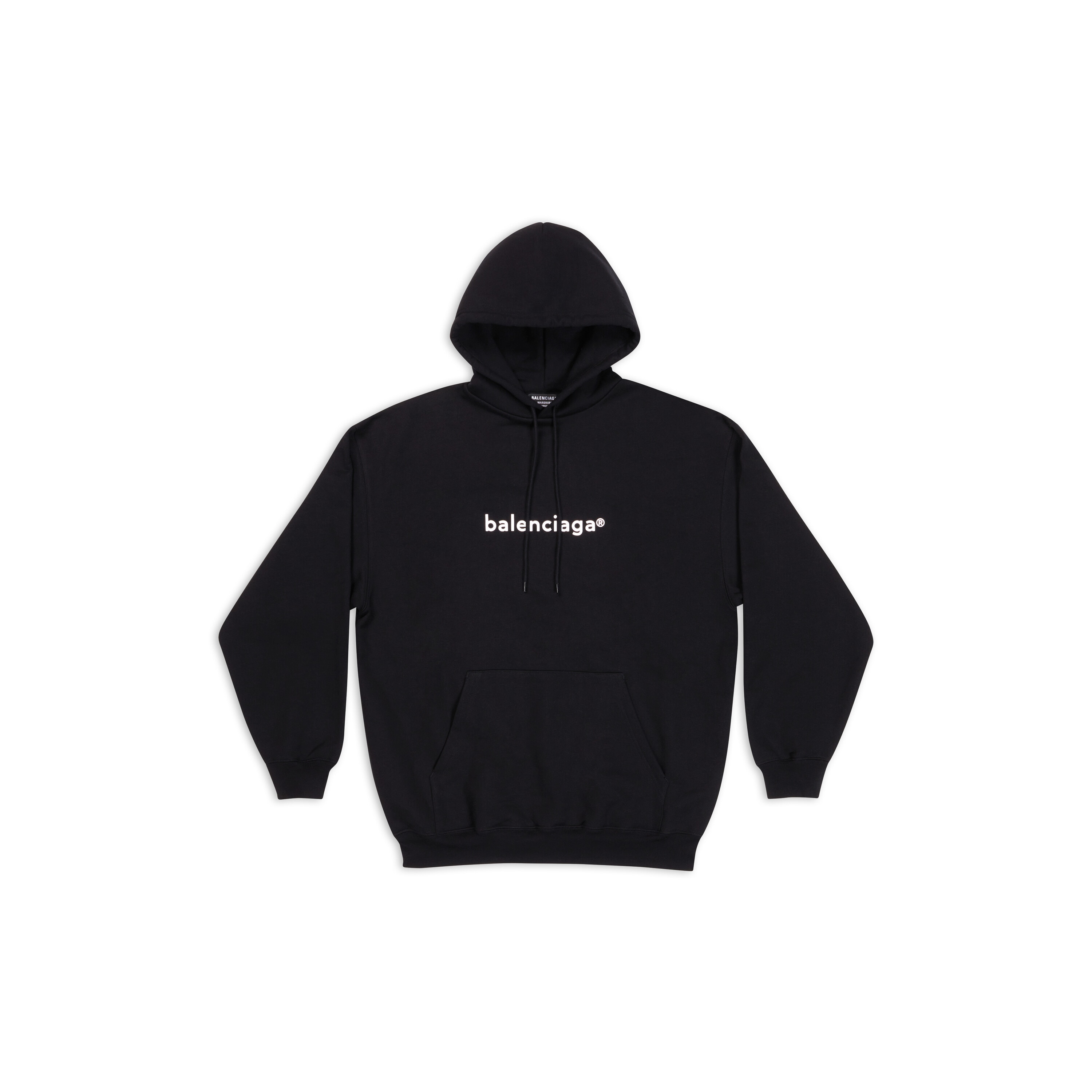 Balenciaga print hoodie black Outlet
