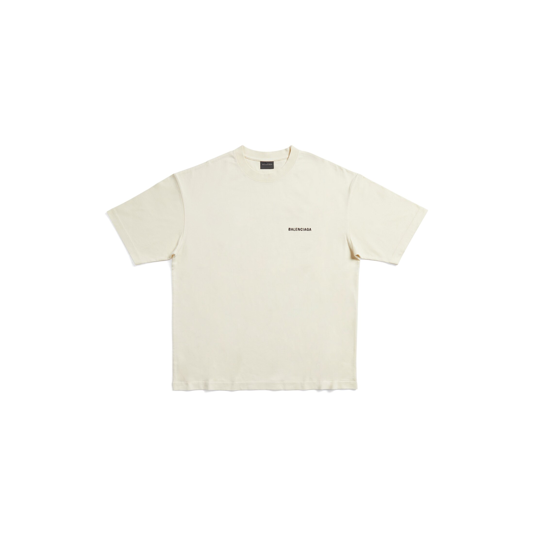 Hand-drawn Bb Icon T-shirt Medium Fit in White | Balenciaga US