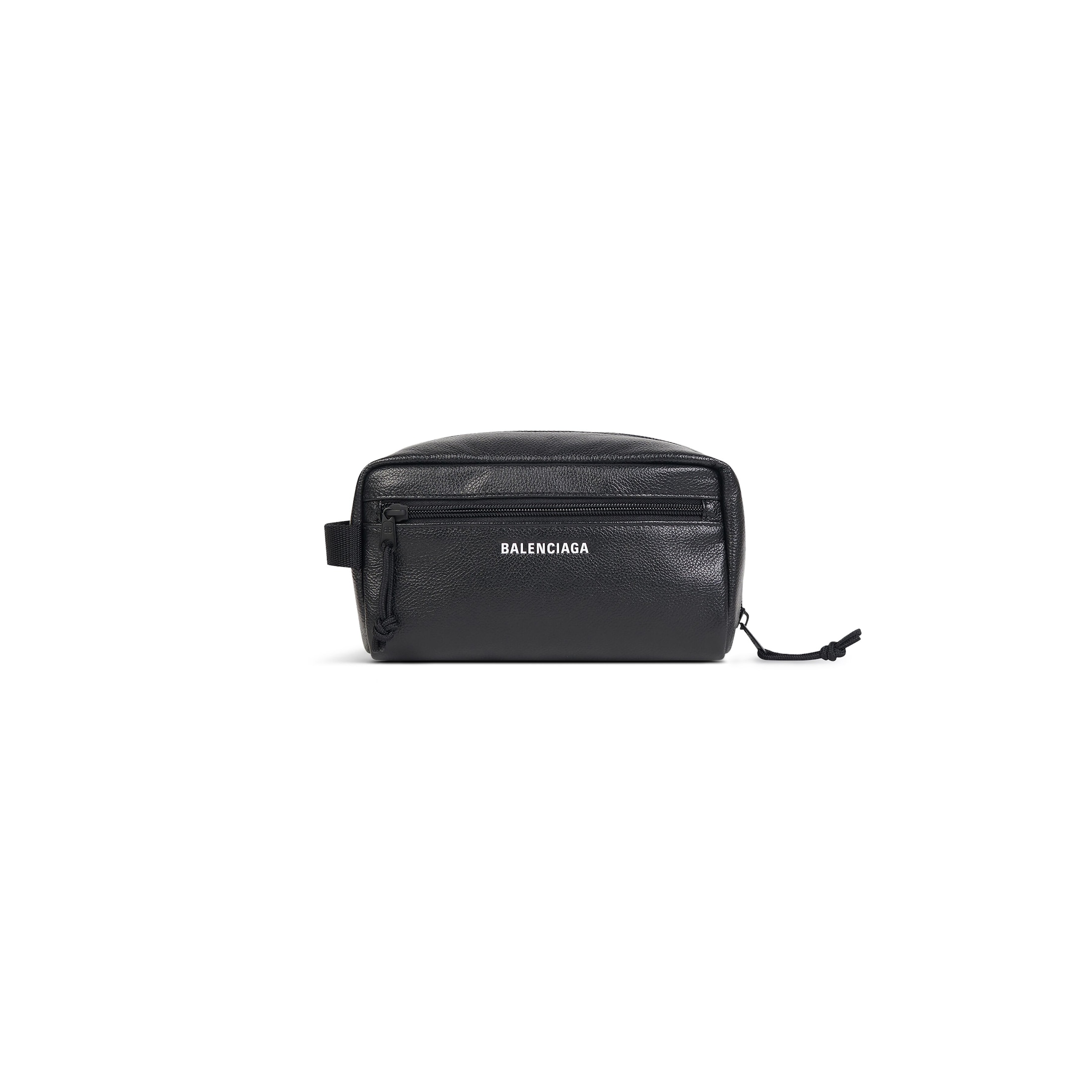 Balenciaga Explorer Toiletry Pouch - Black - Man - Calfskin