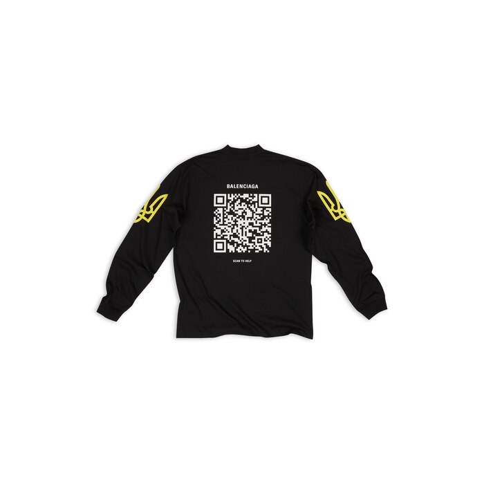 support ukraine 長袖 t シャツ ミディアムフィット 