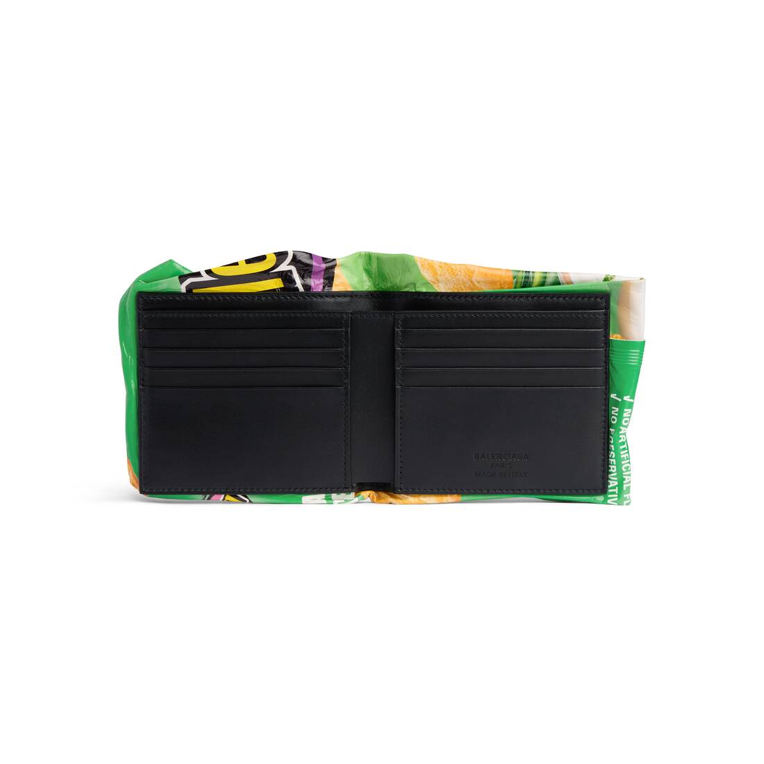 Chips Quadratische Falt-brieftasche für Herren in Grün