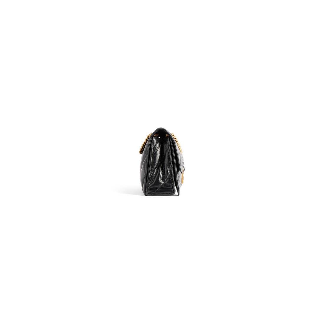 Balenciaga Women's Crush Small Chain Bag Quilted - Black