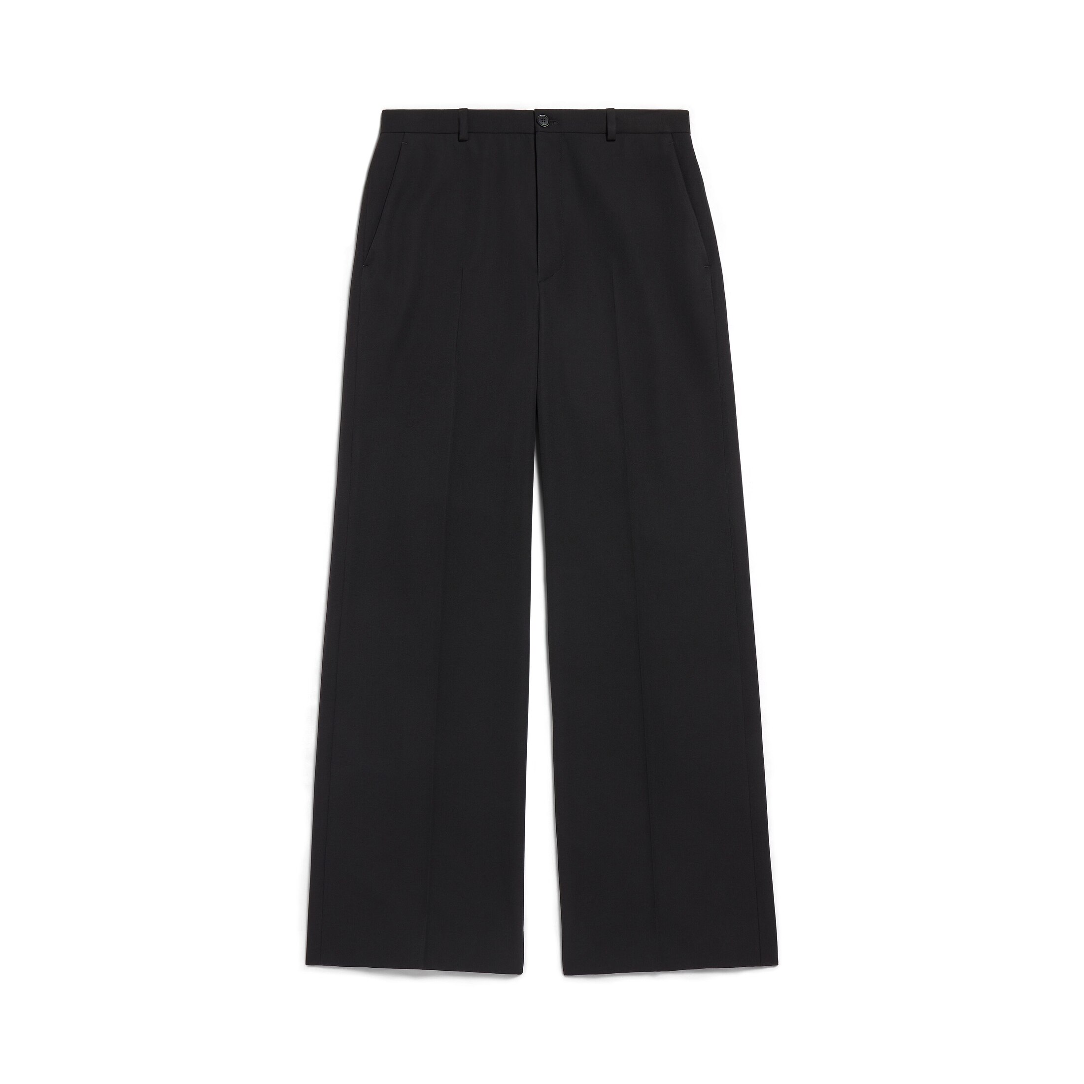Balenciaga Pantaloni Tailored Regular Fit - Nero - Uomo - L - Lana